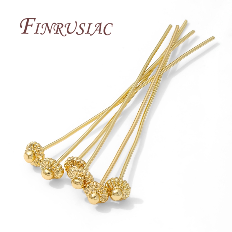 Supply Florist - 10/20Pcs/Lot 18K Gold-plated Pins For Jewelry