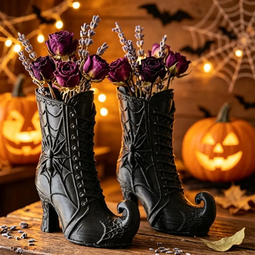 Florist Supply Vases - 3/1PC Mini Gothic Witch Boot Pen