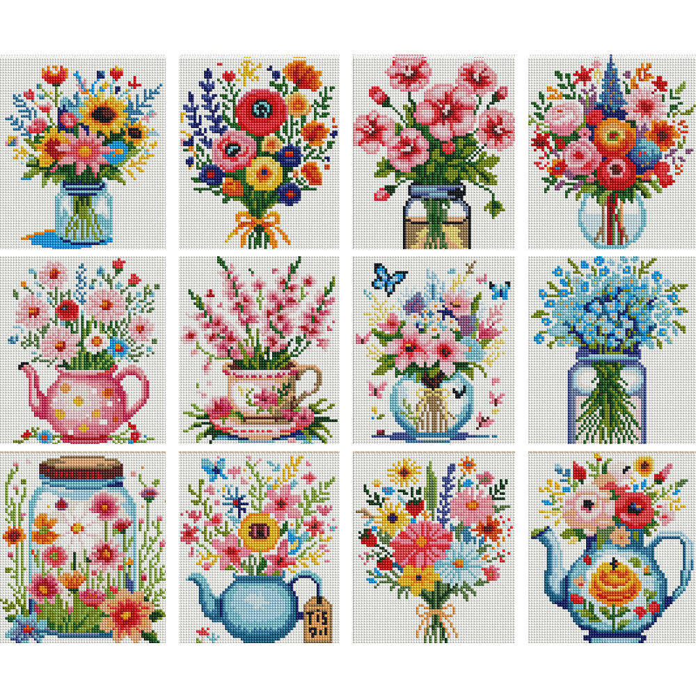 EverShine 12Pcs DIY MINI Diamo - Florist Supply Vases recension och pris