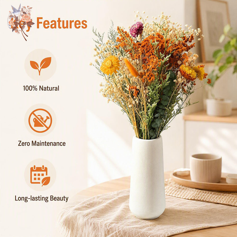 Autumn Dried Flowers Bouquet N - Eucalyptus Preserved recension och pris
