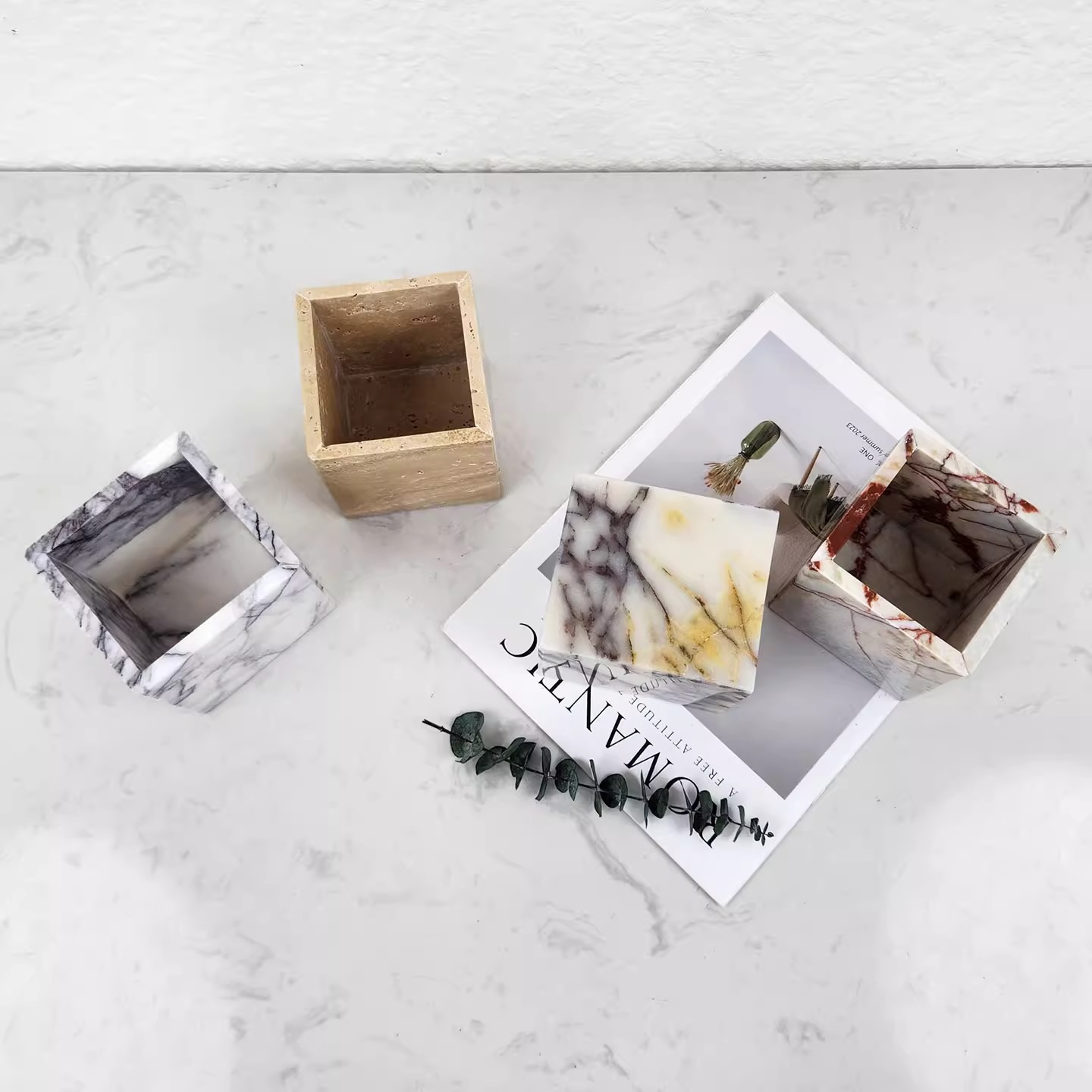 Natural Marble Living Room Des - Florist Supply Vases recension och pris