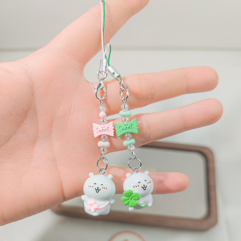Cute Beaded Phone Strap Pink G - Supply Florist recension och pris