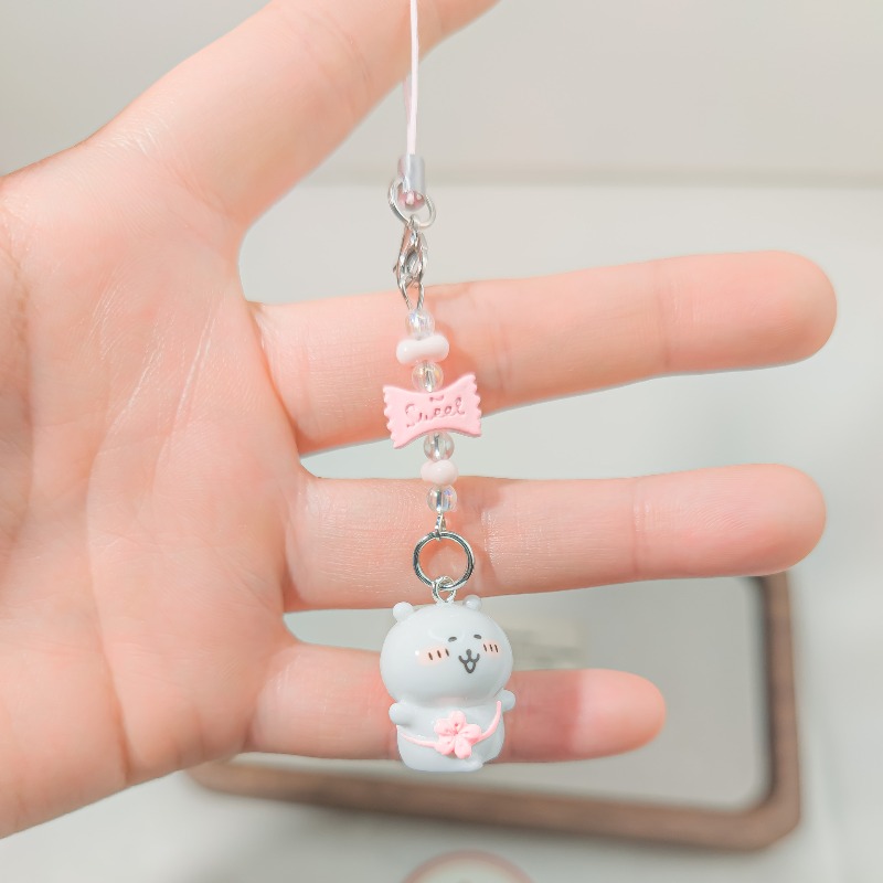 Cute Beaded Phone Strap Pink G - Supply Florist recension och pris