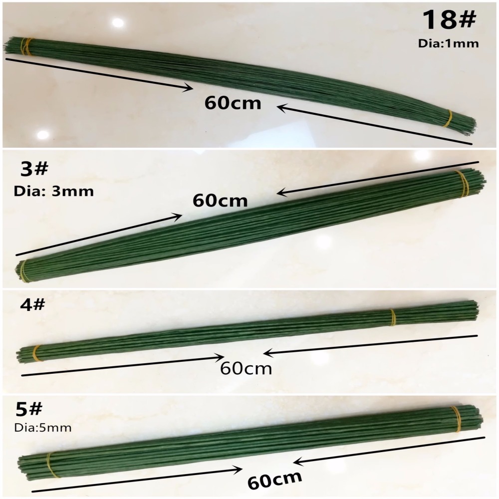 1mm 2/3/4/5mm 40/60cm Dark Gre - Florist Supply Bulk recension och pris